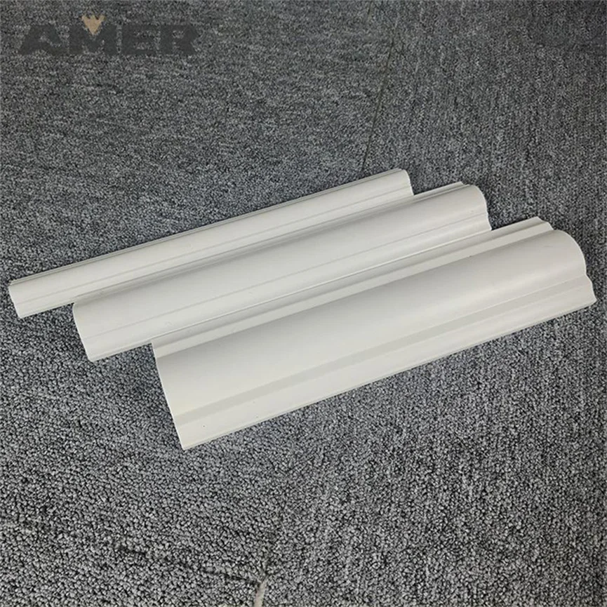 Amer Waterproof PS Skirting Wall Base Flooring Ps Skirting Lines  For Foam Decorative