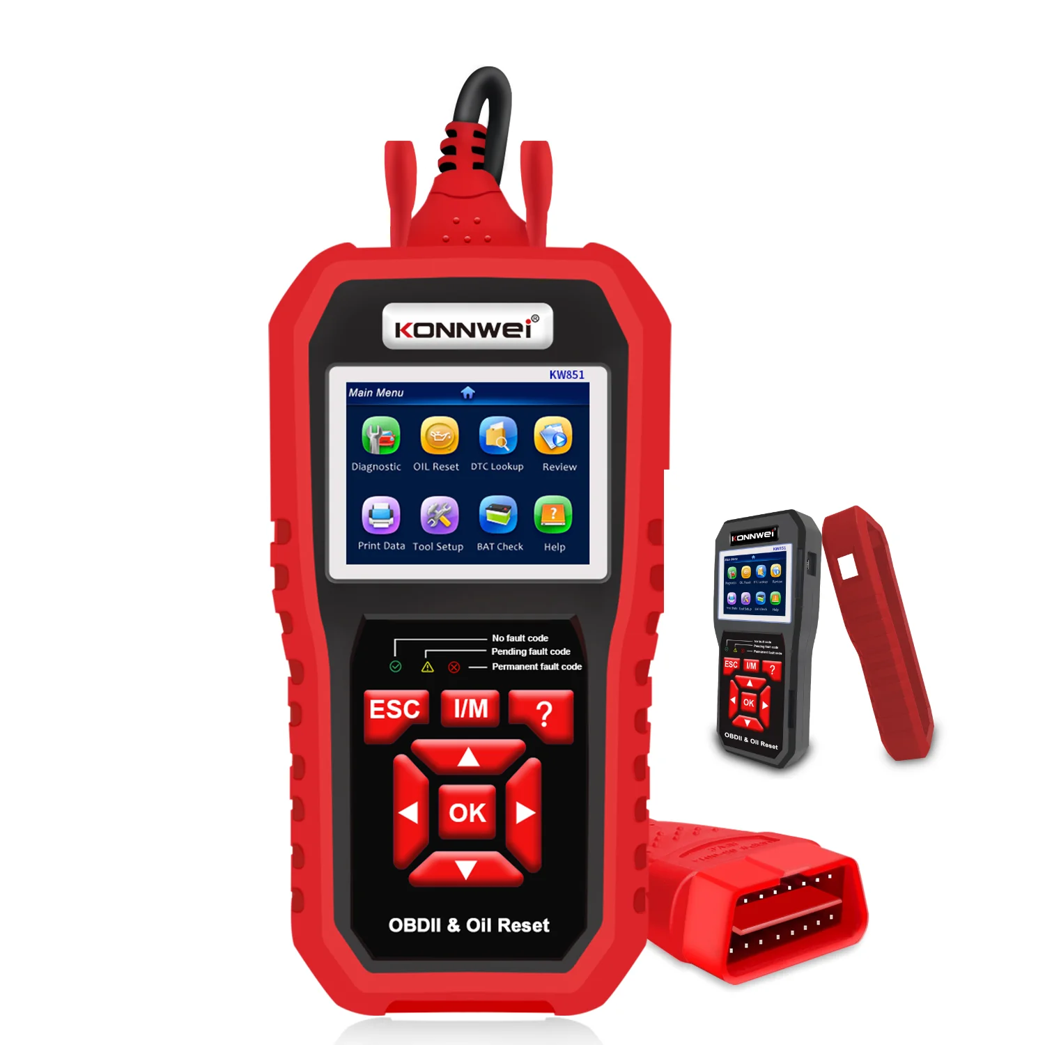 KONNWEI Factory Direct Car Diagnostic Tester OBD Car Tool KW851 vs KW850