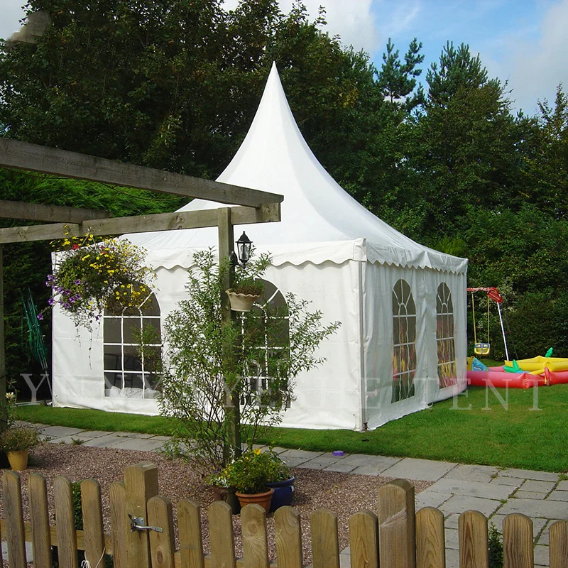 Luxury marquee party 3X3 4X4 5X5 Outdoor Wedding party tent aluminium frame pagoda white pvc stretch Gazebo maquee event tent