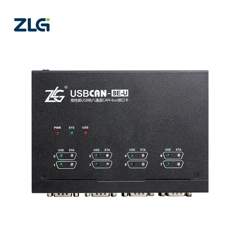 ZLG USB to CAN Bus Message Analysis Intelligent Smart 1/2/4/8 Channels CAN Converter Analyzer CAN Signal Tester Box For Car
