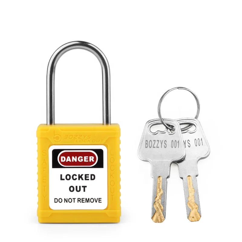 Multicolor Industrial Isolation lockout-tagout safety Padlock with Master Keyed Custom laser coding and label