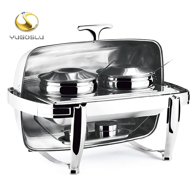 9L factory supply hotel restaurant food Economy Stainless Steel Restaurant Hotel Supplies Buffet Fuel Chafing Dishes