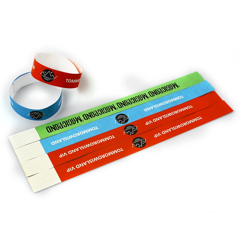 
Paper Bracelets Wristband Tyvek for Activity Custom Cheap Waterproof Wedding Party Favor Event & Party Supplies 