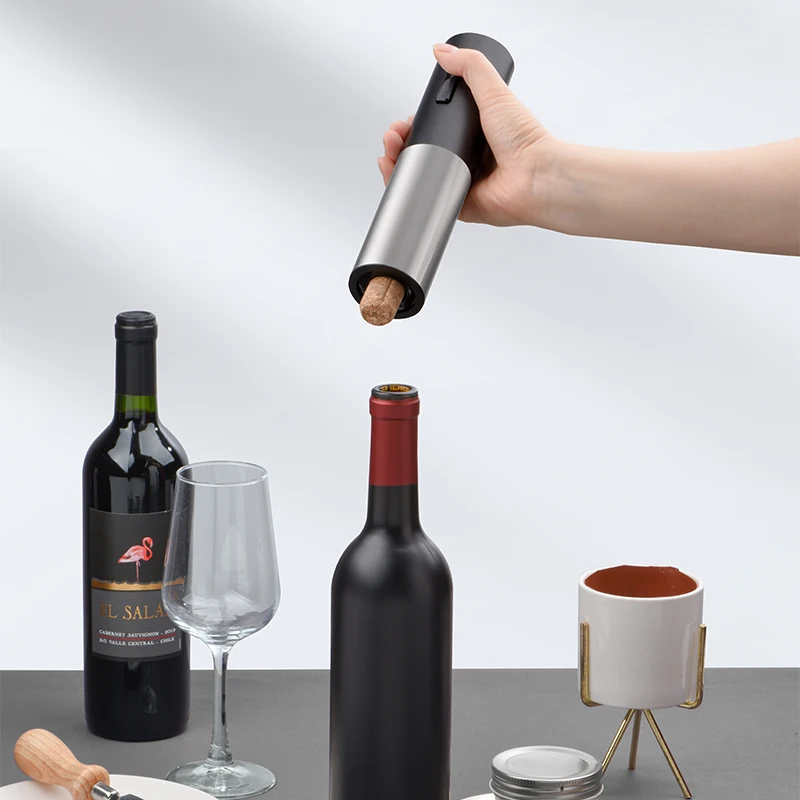 Rechargeable Electric Wine Opener Corkscrew W/ Foil Cutter Automatic Abs Auto Red Wine Opener