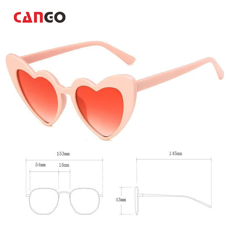 Wholesale Fashion Custom logo love sunglasses Europe and the United States party shaped love glasses fashion ladies sunglasses