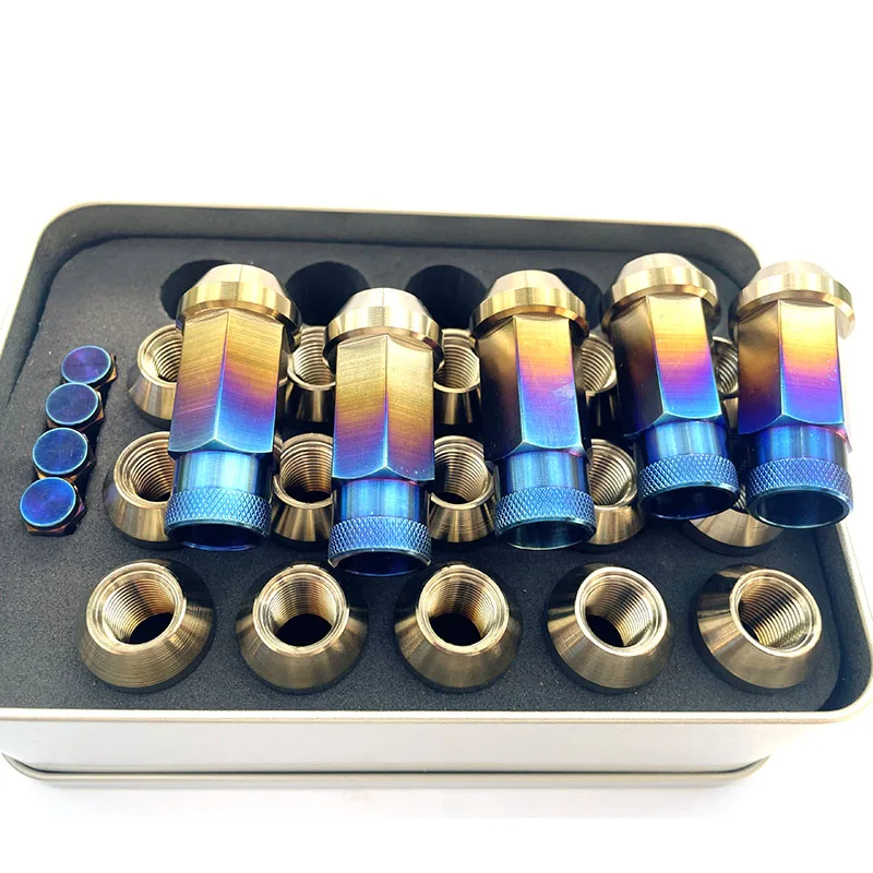 High quality m12 m14 titanium alloy titanium wheel nuts lug nuts factory wholesale price by PYTITANS
