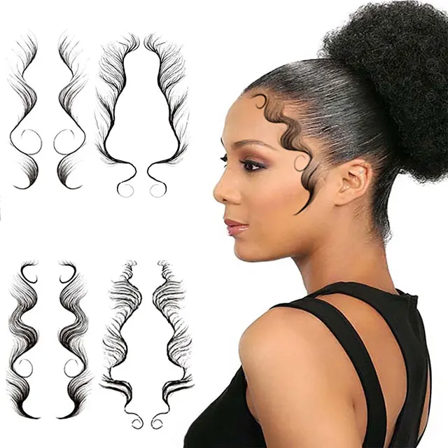 G&T Wig Hot Sale Waterproof Temporary Baby Hair Tattoo,Women Hairline Edge Baby Hair Tattoo Sticker