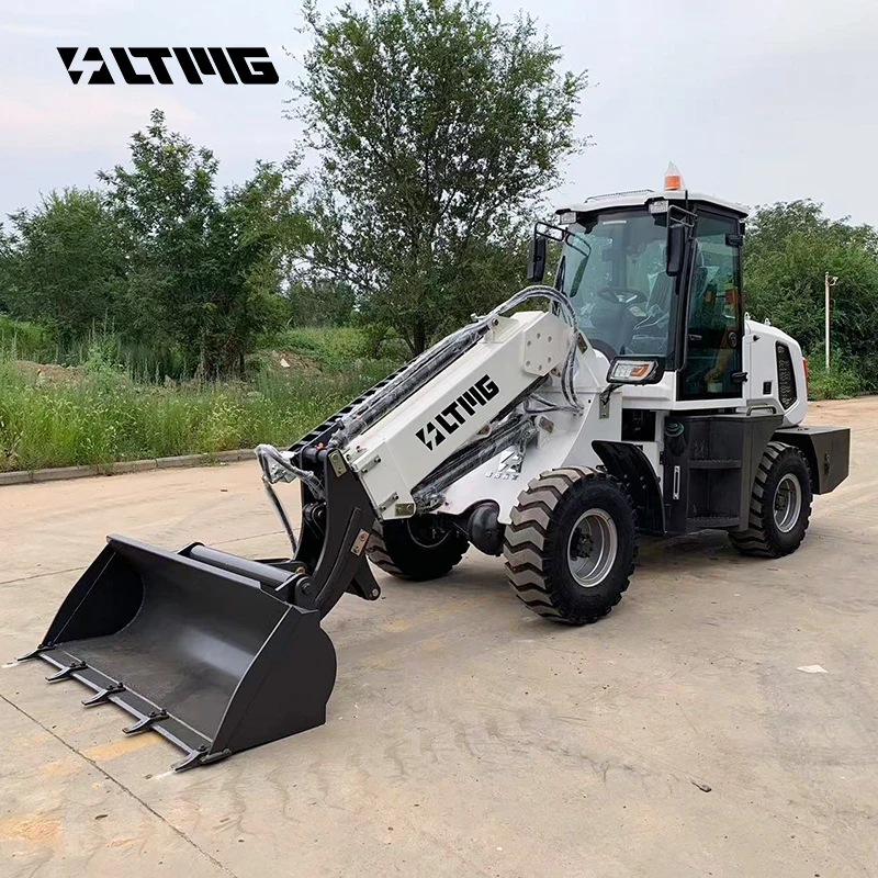 LTMG White Model LT915 Hot Sale Easy Operating 1.5ton Mini Telescope Loader With Engineered Tyre