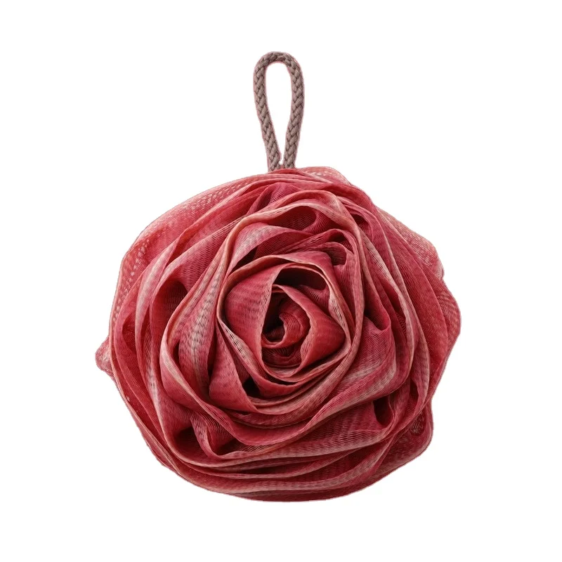 Natural flower bath shower ball sponge eco friendly body mesh bath ball sponge Customisable packaging