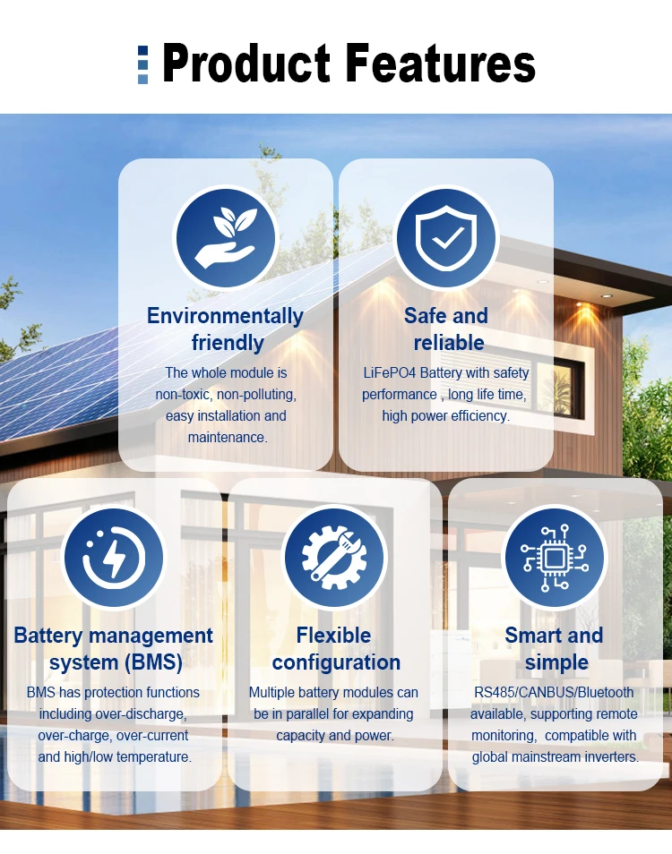 5kwh 10kwh 15kwh 20kwh Home Energy Storage Battery Stack and Inverter All in One Backup Solar Lithium Battery for Household