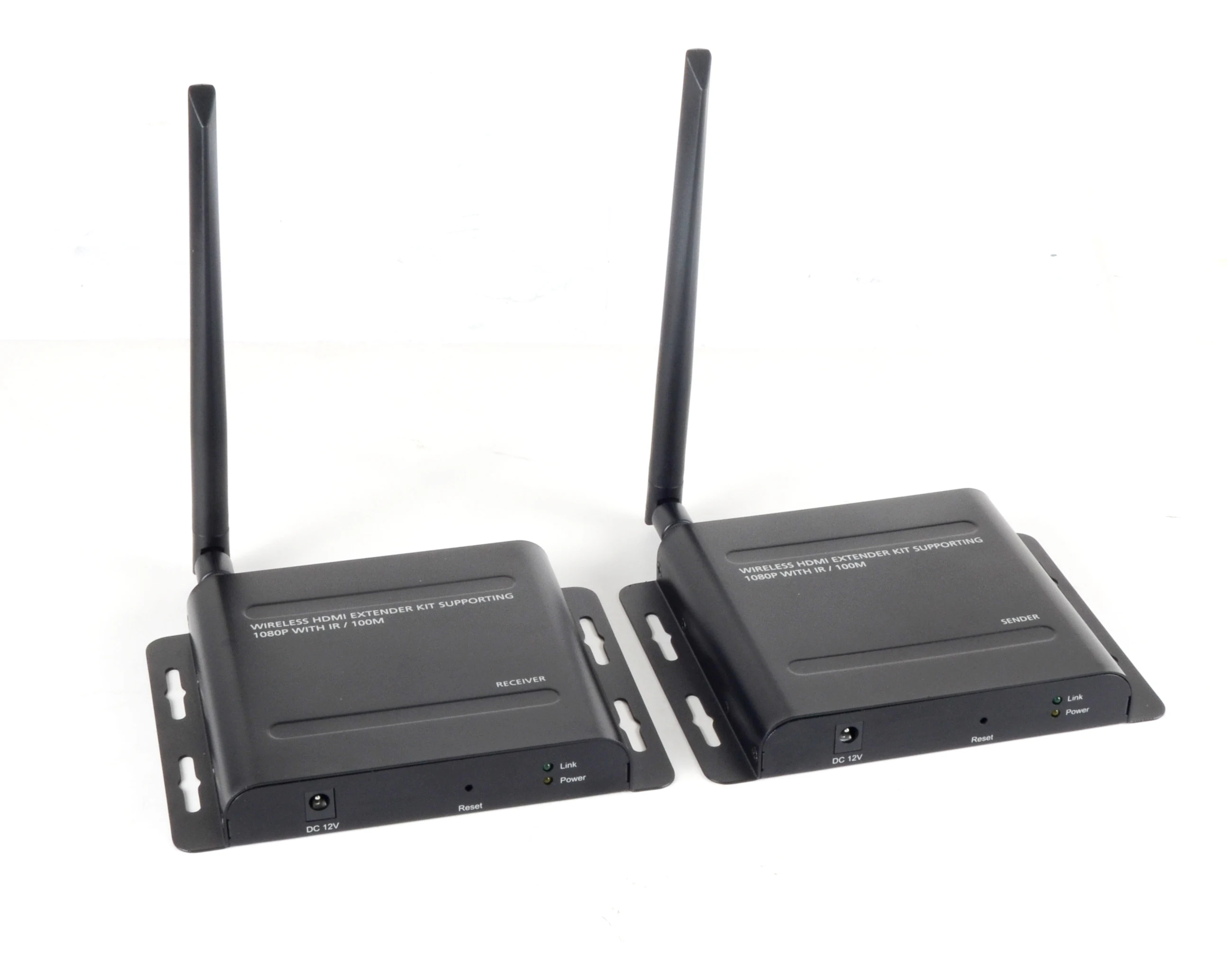 Gmax Best and unique  WIRELESS HDMI EXTENDER Audio/Video System 1920x1080P @60Hz with IR Passthrough up to 100m black