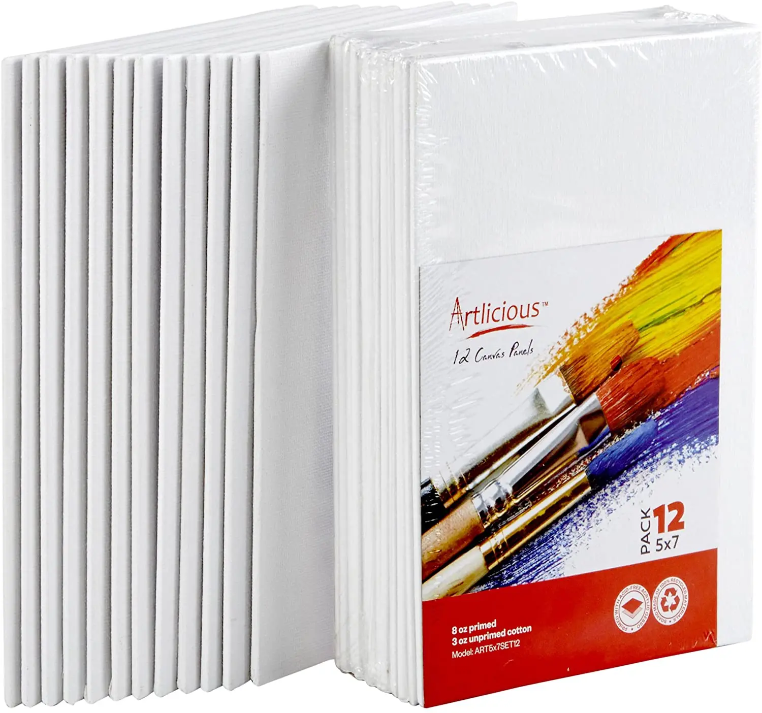 
Amazon Hot Selling Painting Canvas Panels 100% Cotton 5*7inch or Custom Size For Acrylic Painting 