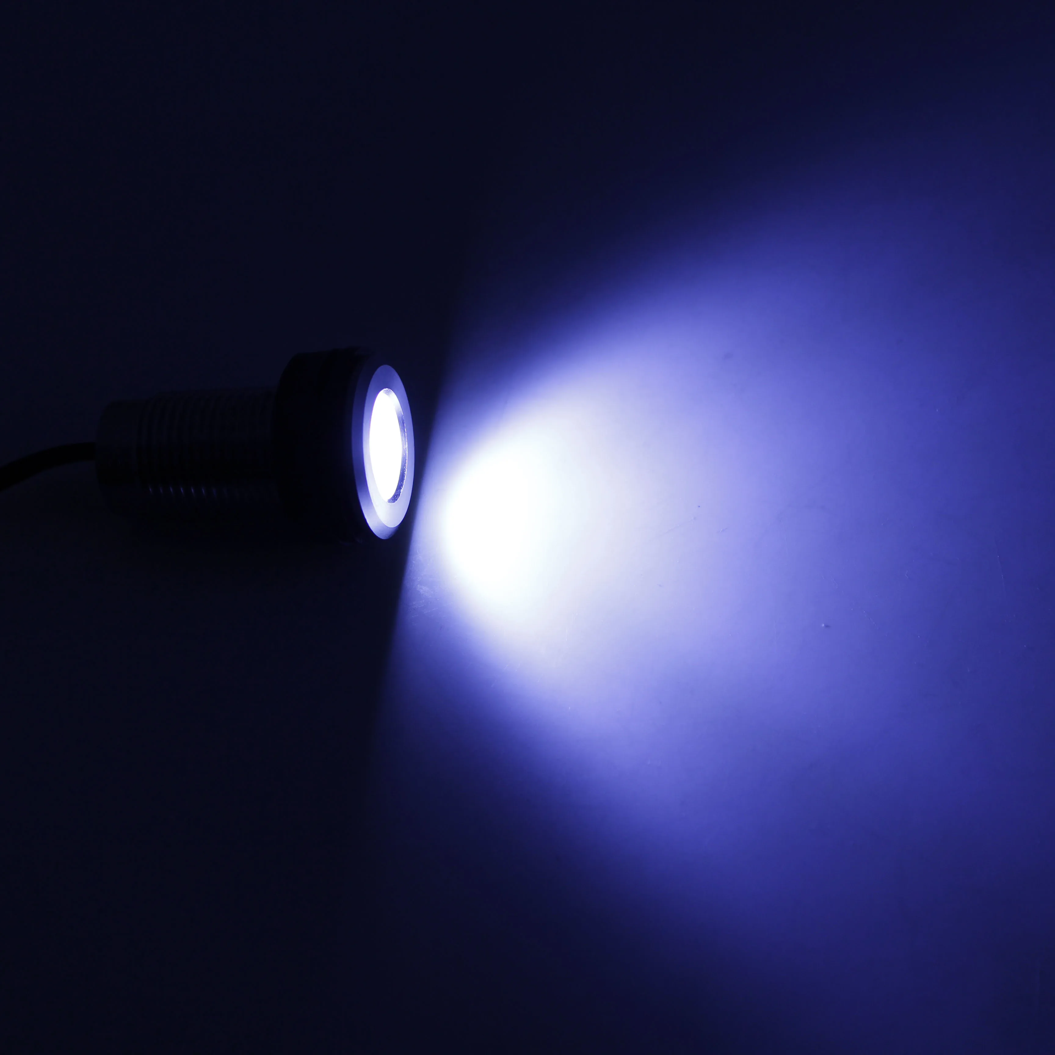 LED BaitWell Lighting Marine Accent Lights 12V RGB White Blue Round Cockpit Boat Courtesy Light