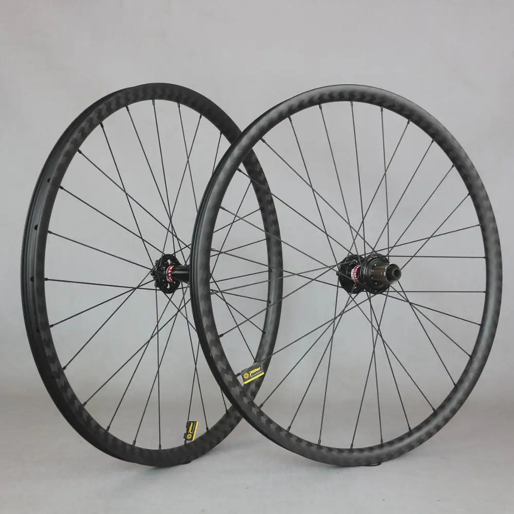  1630g 29er MTB XC 30 мм карбоновые повышающие колеса Глубокий клинчерный бескамерный столб 1420 спицы Novatec D791SB-B15/D462SB-B12