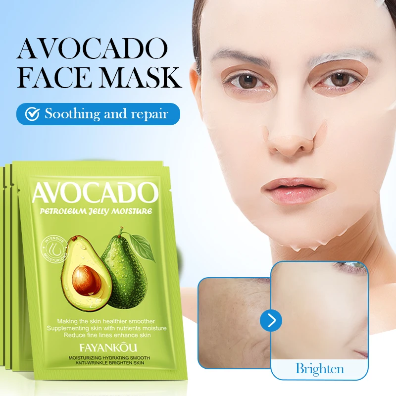 OEM Private Label FAYANKOU Avocado Petroleum Jelly Soothing Facial Mask Moisturizing Repairing And Rejuvenation Face Care