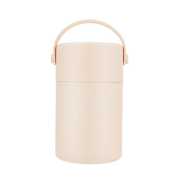Wholesale 350-500ml Portable Round Shape LeakProof Thermal Lunch Box Stainless Steel Food Container Food Jar