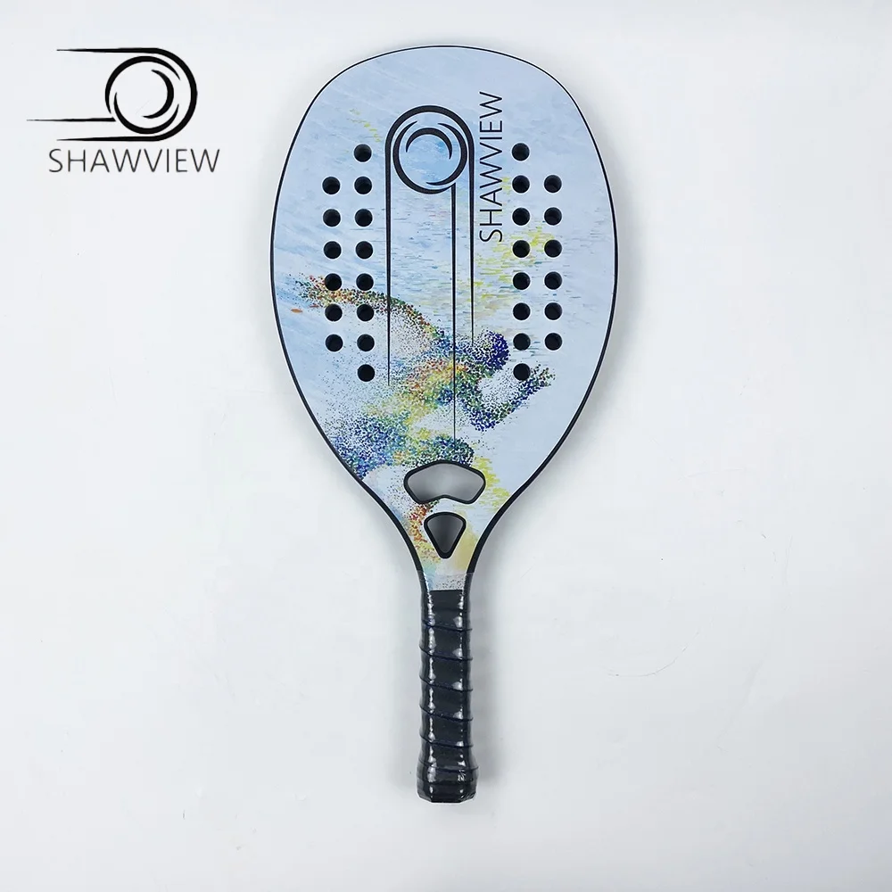 Shawview China Factory High Quality Padel Racket 12K Beach Tennis Raquete Carbono Profissional With DIY Logo And Brand