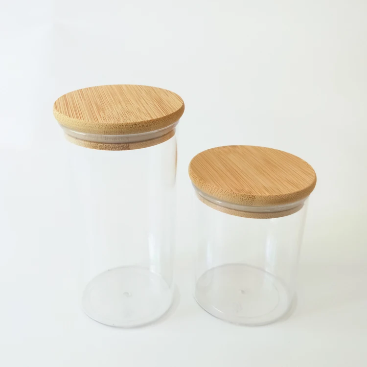 Natural Color Factory Customize Logo Seal Ring Airtight Wooden Bamboo Mason Jar Caps Lid with Hole for Straw 86 mm