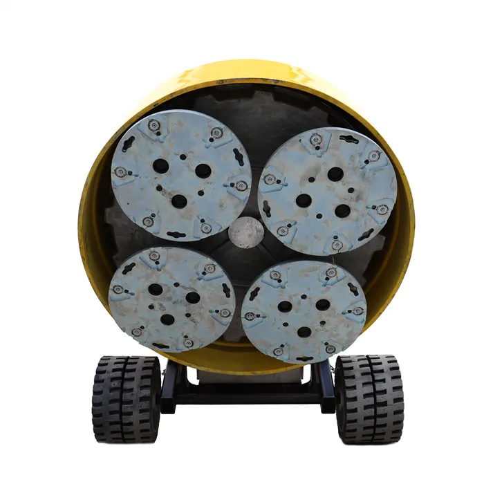 Self-propelled concrete floor grinder PRO850 attach industrial vacuum cleaner V9