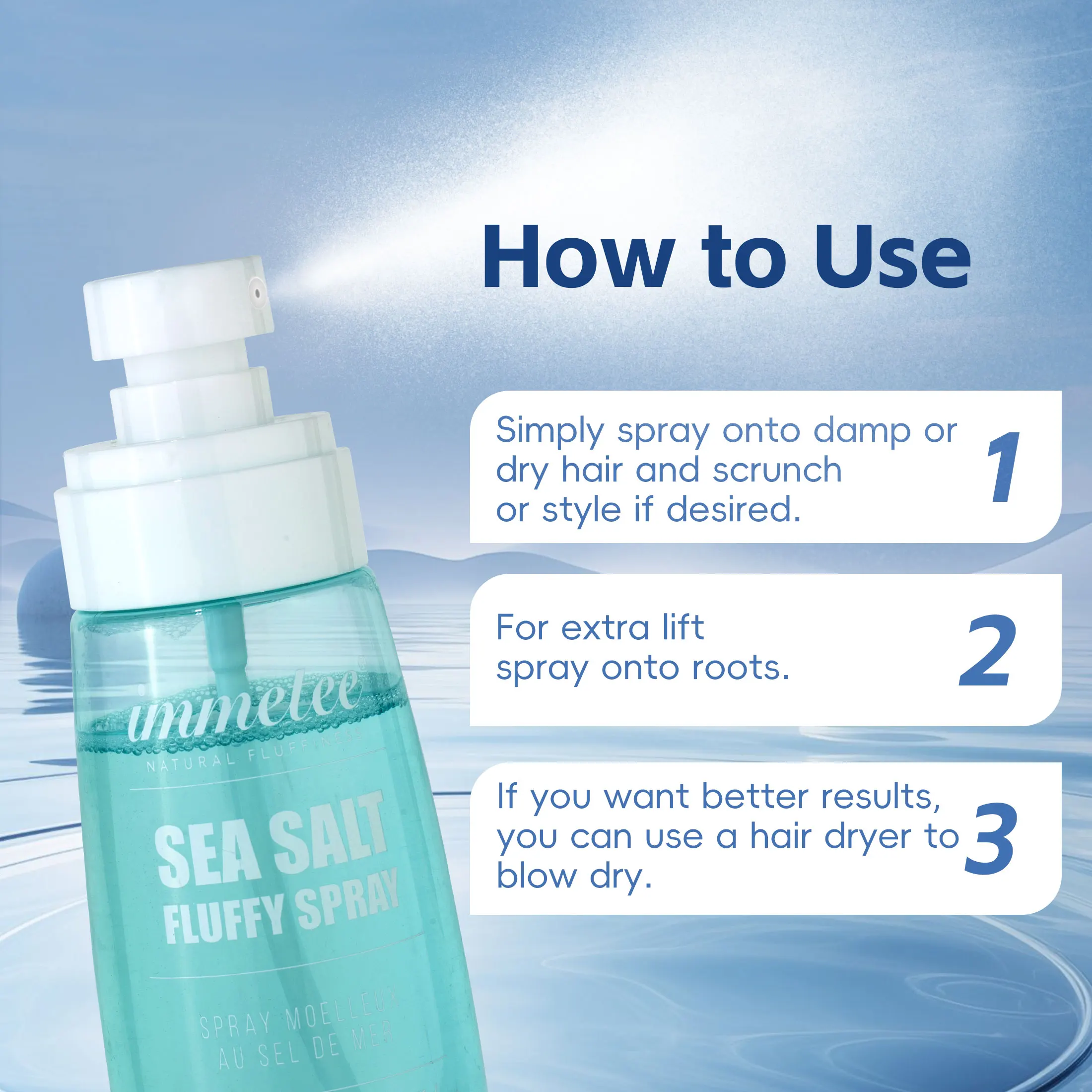 Sea Salt Texture Spray Private Label Custom Styling Texturizes Strong Hold Sea Salt Hair Spray For Men & Women