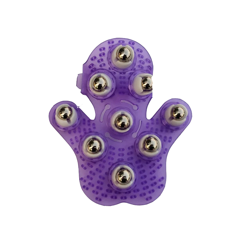 9 Steel Ball Rolling Massager ,Held Hand Massager,Palm Shaped Roller Ball Massager