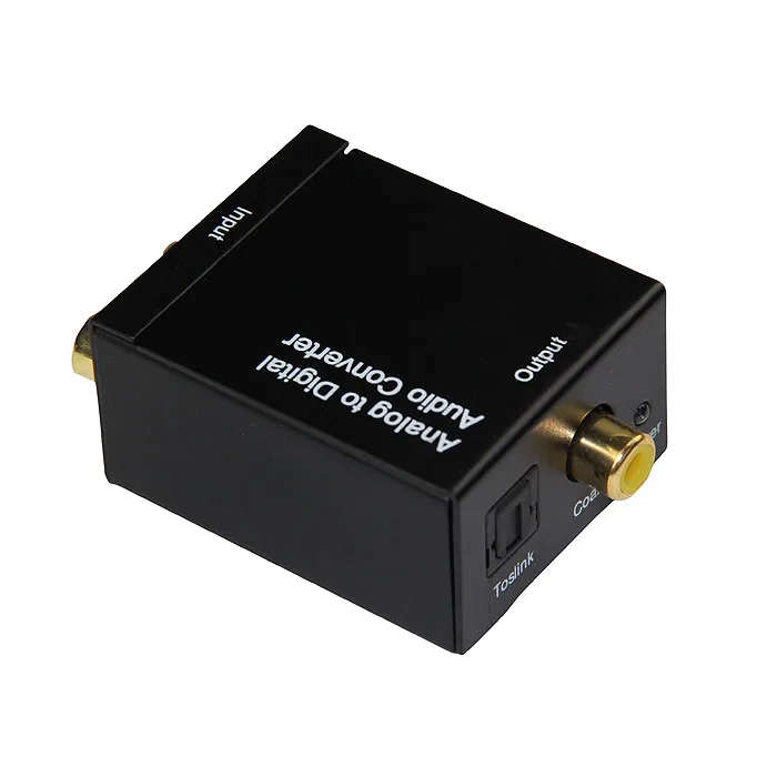 RCA Analog to Digital Optical Toslink Coaxial Audio Converter Adapter with Optical Cable 5.1 / 7.1 decoder audio mp3 decoder car