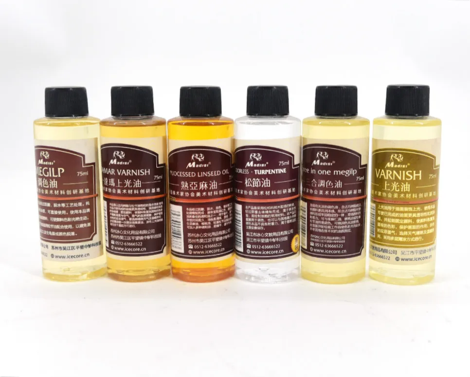 Factory Wholesale High Quality Non-Irritating 75ml Coloring Oil For Oil Painting