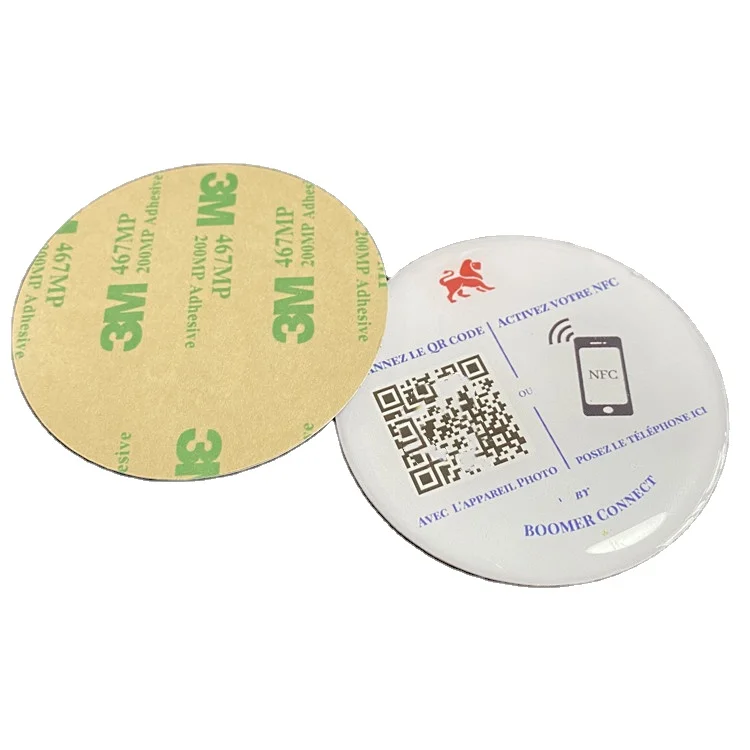 Custom Epoxy Nfc Tag Large 60mm Forum Type 4 NFC 424 DNA 416 bytes