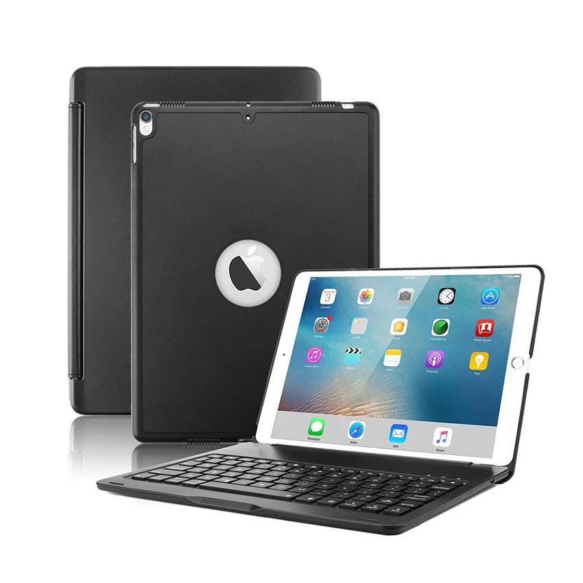 
Factory Wholesale Aluminum Alloy Folding Backlight BT Wireless Keyboard Case for iPad Air 10.5