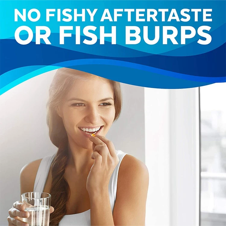 Viva Naturals Triple-Strength Omega 3 Fish Oil with EPA and DHA Supplements 2200mg 180 Soft gels