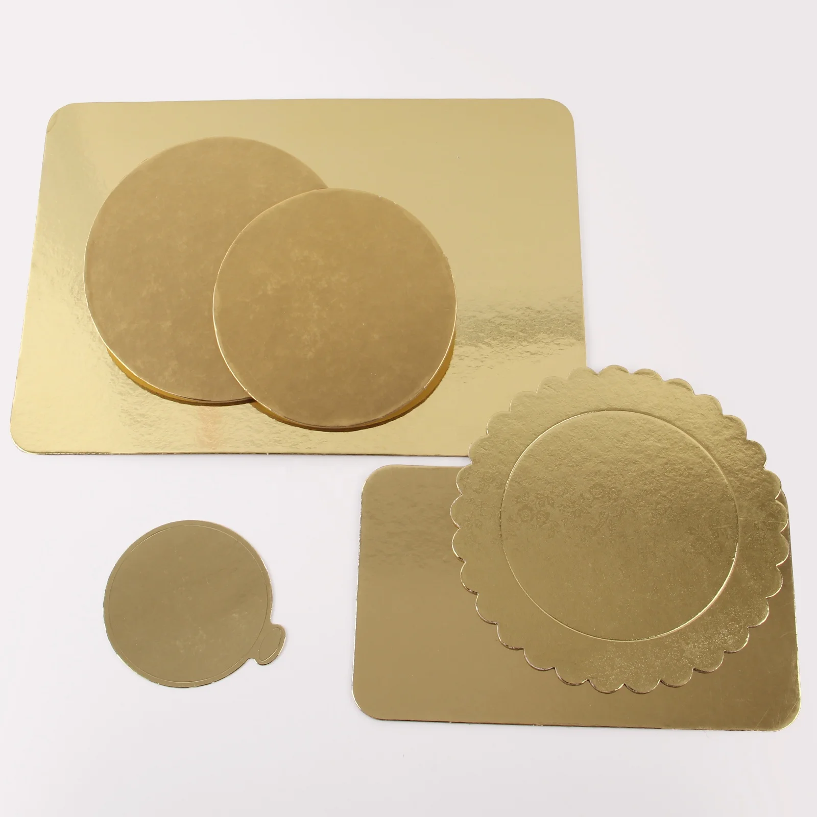 Круглый гофрированный картон для десертов, 10 мм