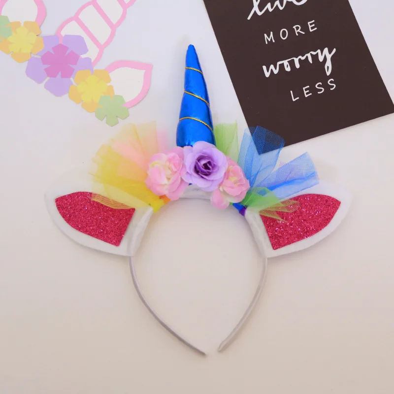 Girls Kids Hair Accessories Unicorn Headband Headwear