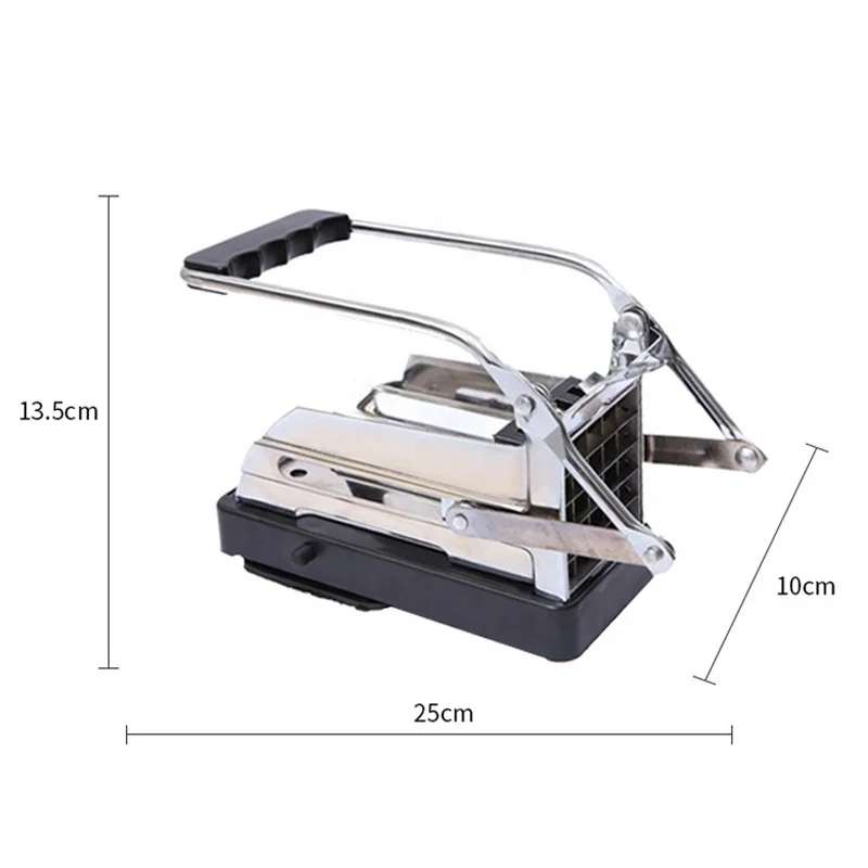 Hot selling kitchen tools manual vegetable stainless steel commercial chips slicer cut machine fries potato french fry cutter