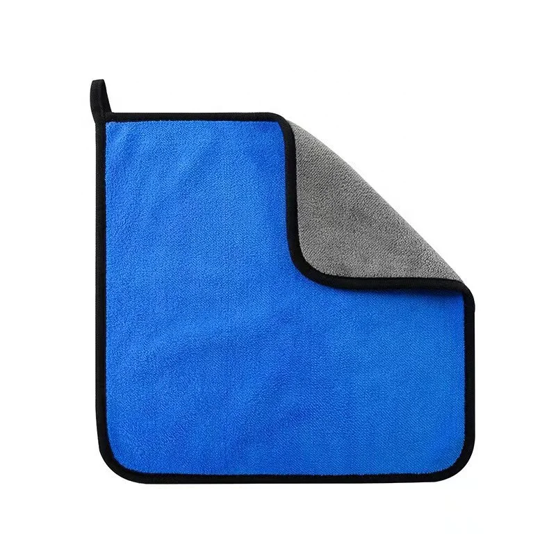 Single Side Twisted 60x90cm 500gsm New Soft Grey Auto Detailing Car Wash Towel Microfiber Twist Drying Towel Customizable OEM