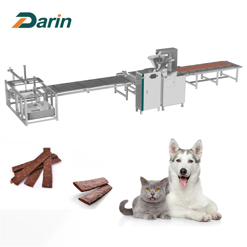 Cold Extrusion Machine Pet Treats Dog Chews Making Machine pet biscuit making machine Dog Food Fresh Meat Strip Extruding Line