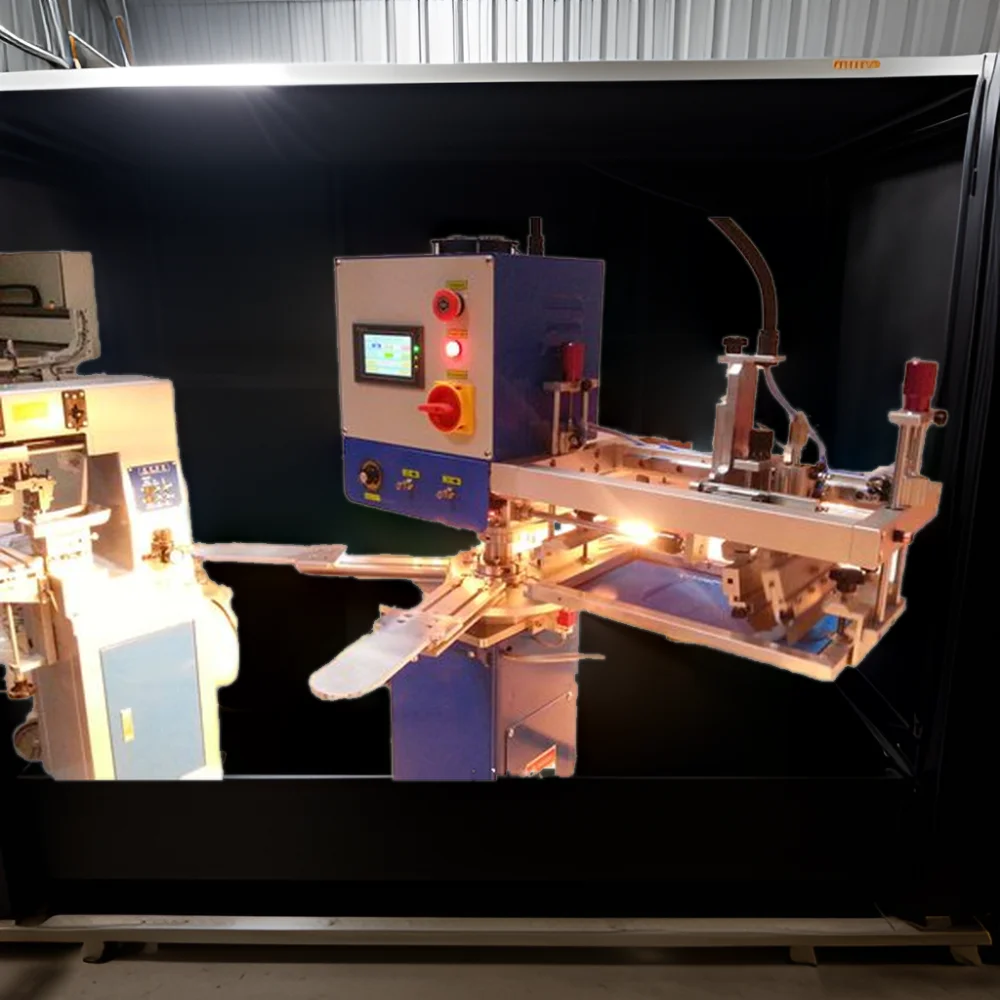 Automatic Carrousel Silk Screen Printer CE Certified Label Printer for Socks for Manufacturing Plants New Equipped with PLCS