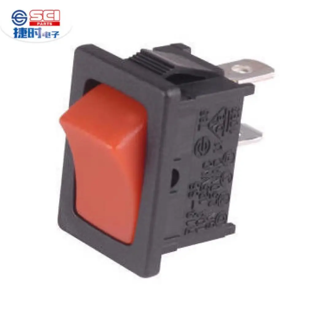 Taiwan SCI PRODUCTION R13-66 DEMKO approved 6A 125V AC 1/3 HP 10A 250V AC 1/2 HP AC ROCKER SWITCH