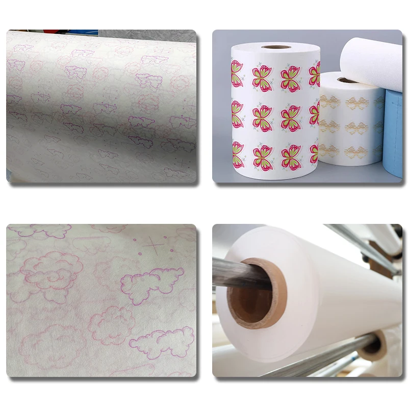 Spunlace Nonwoven Factory 30gsm Lenzing Tencel Printing Spunlace Fabric For Facial Mask Nonwoven Fabric Rolls