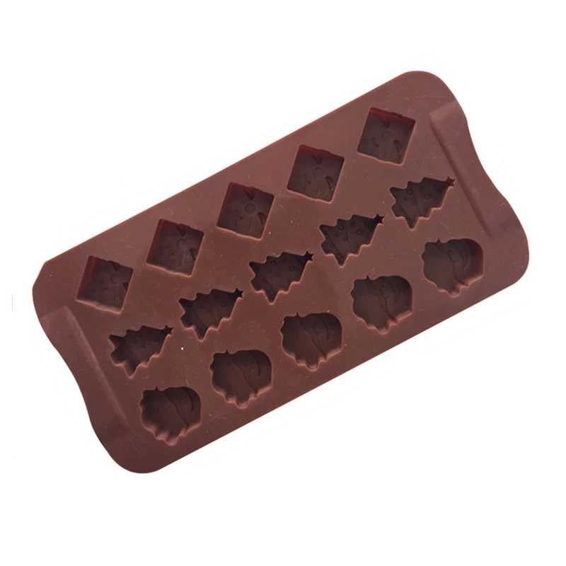 Wholesale Food Grade Custom Christmas Design Non-stick Chocolate Moulds Silicone Mold Silicone Cake Mould