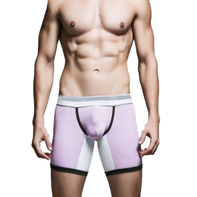 Latest Fashion Custom Size XXXL XXL XL X M Comfortable Long Leg Boxers 34-36 For Men