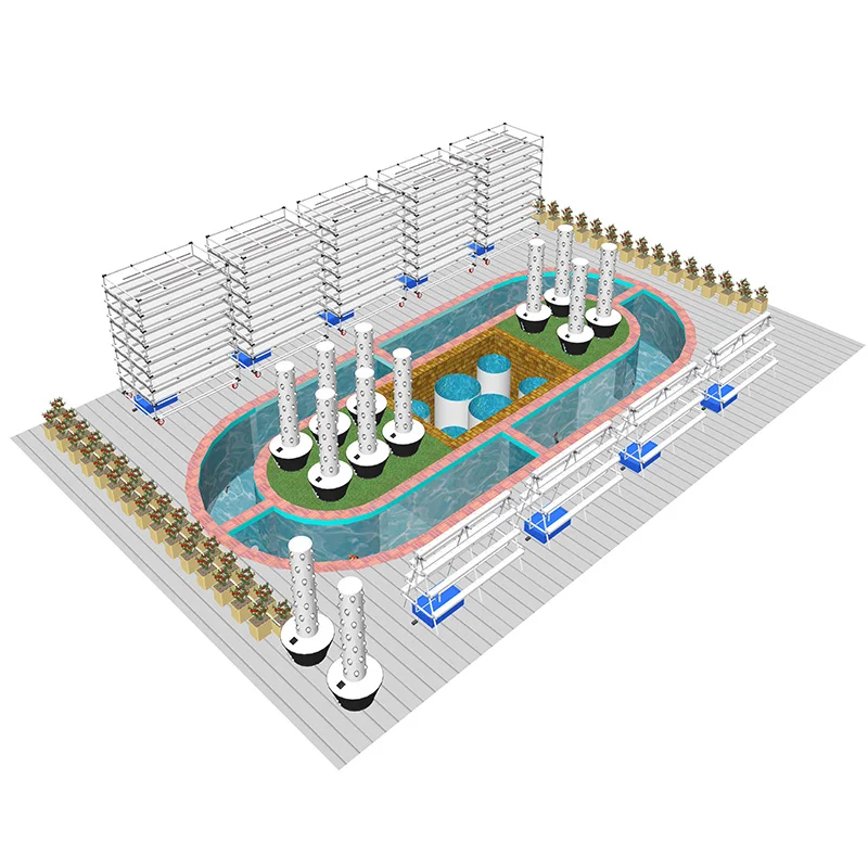 Commercial production of agricultural equipment Aquaponic system for sale