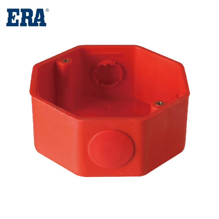 ERA PVC Electrical pipes & fittings Conduit Fittings Orange Junction Box plastic Electrical Fitting