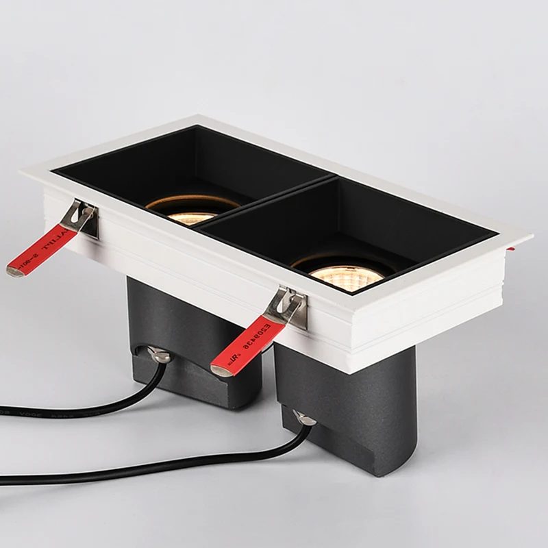 Hot-selling led panel downlight downlight dali trimless 2 heads downlight