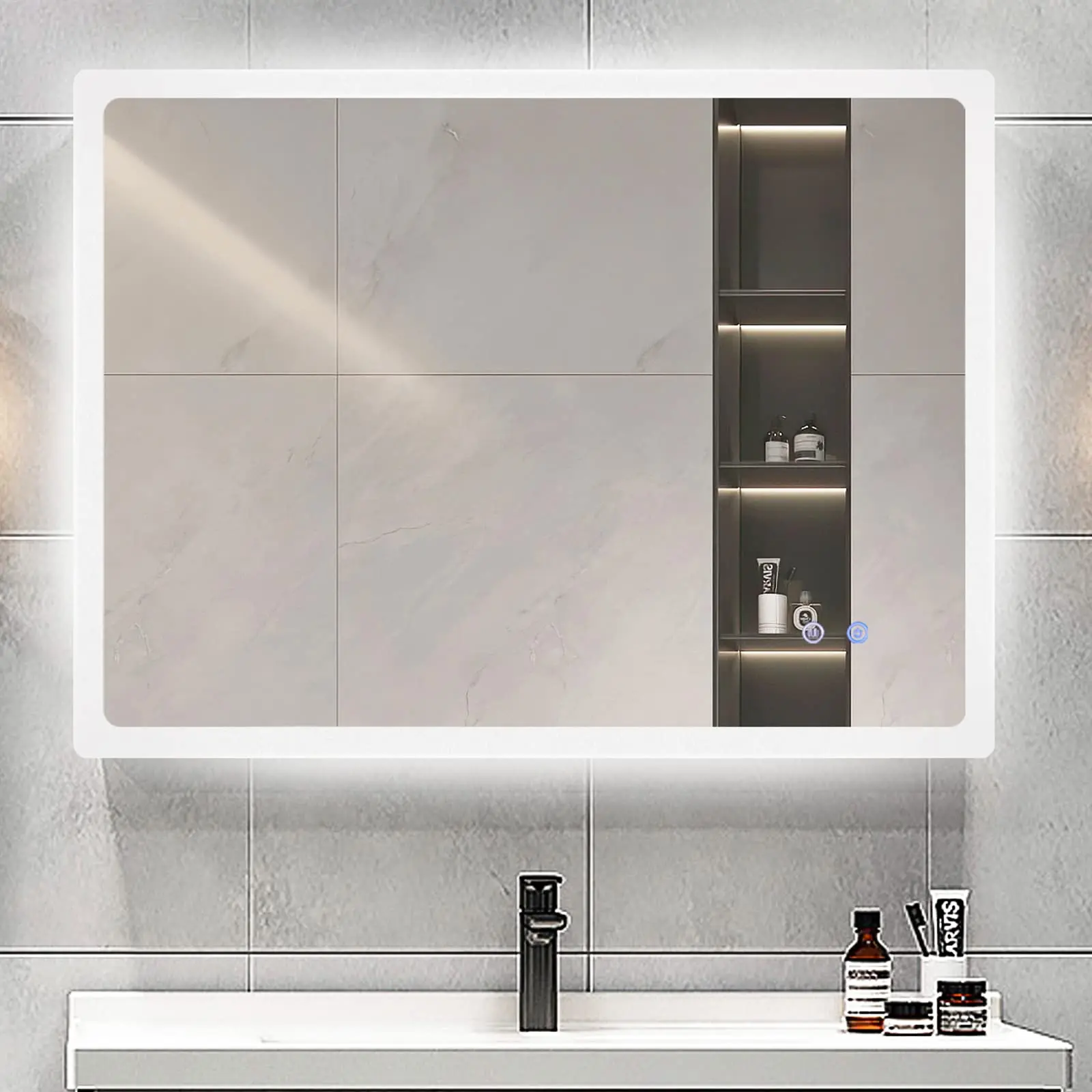 Customized Home Hotel Espejo Modern Anti-fog Lighted Led Mirrors Wholesale,mirror With Light