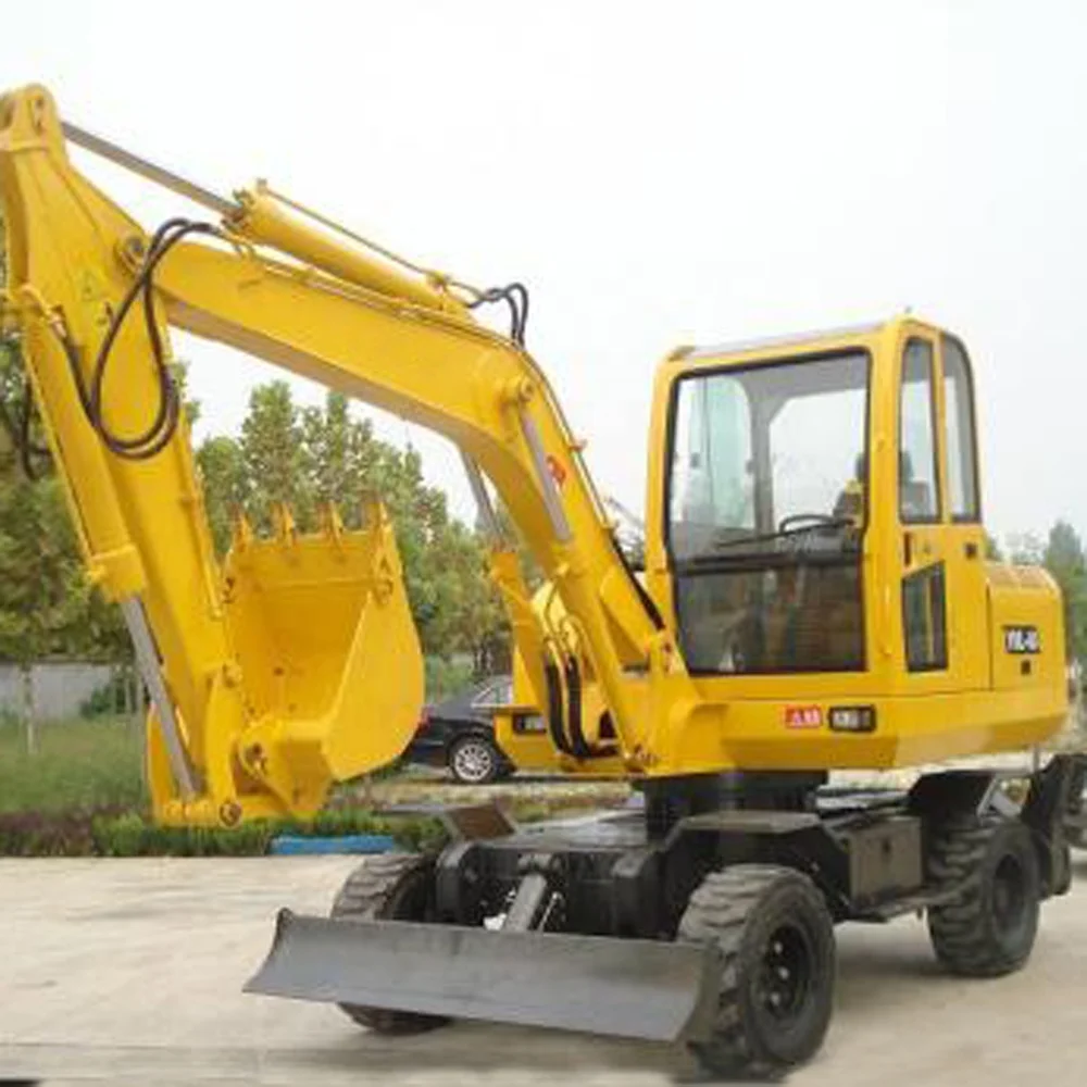 8.5 Ton Construction Wheel Excavators Price Wheeled 0.40m3 Bucket Capacity Excavator For Sale