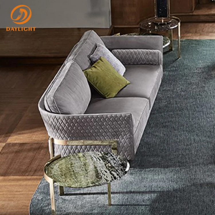 high quality modern luxury lounge suite mecco leather single grey sofas beds set living room furniture