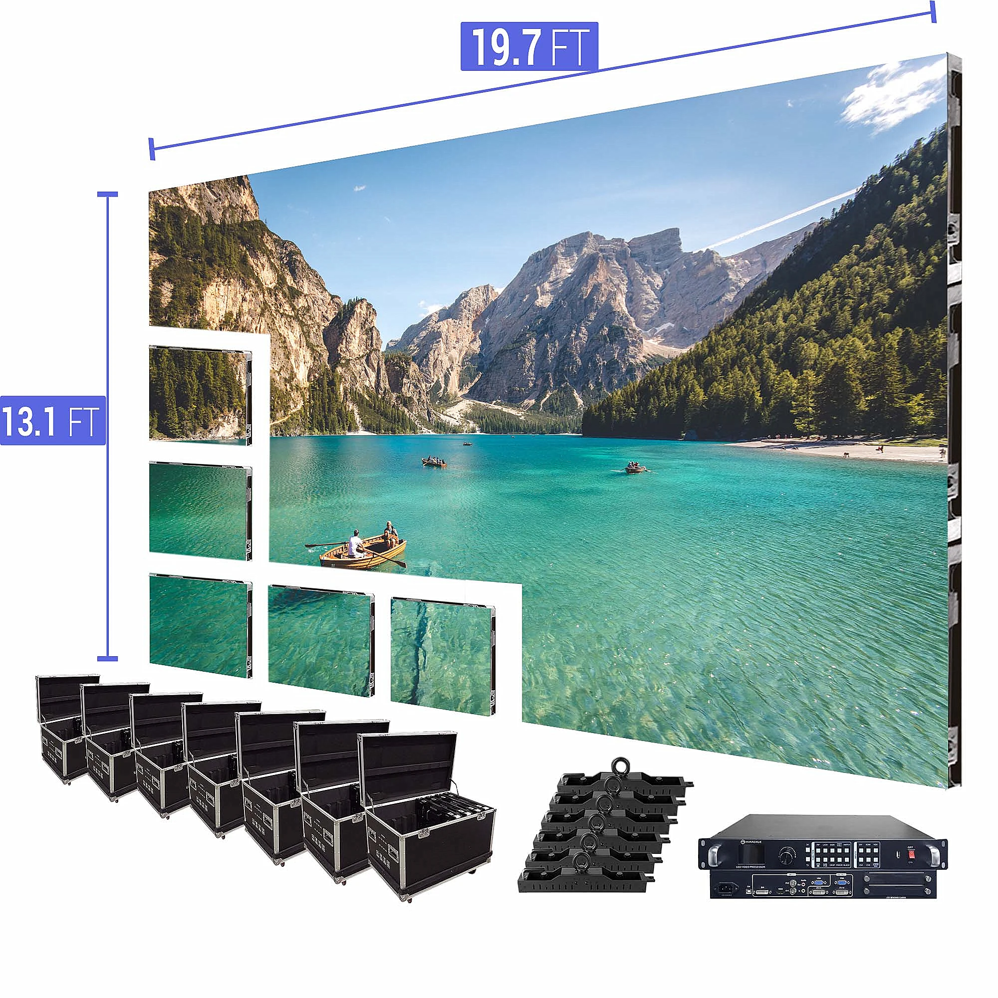 Box Guangdong Led Display Gemdragon Water Temperature Meter Moniton splicing screen
