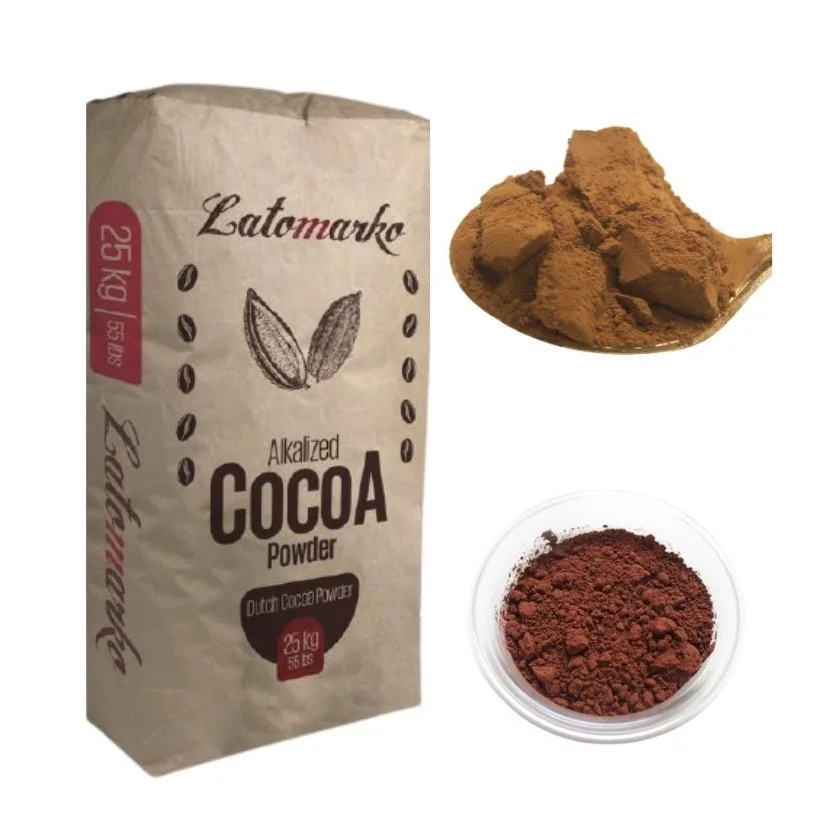 Wholesale Price Of Organic Raw Cooa Powder Malaysia Indonesia High Quality Natural Alkalized 25Kg Bag Cocoa Powder