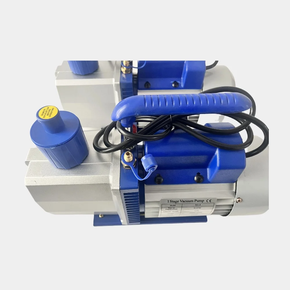 RS-4 8~9CFM 50HZ/60HZ 1HP 450ML Single stage Dual Voltage R134a R1234yf Sparkless air conditioner Refrigerant Vacuum Pump