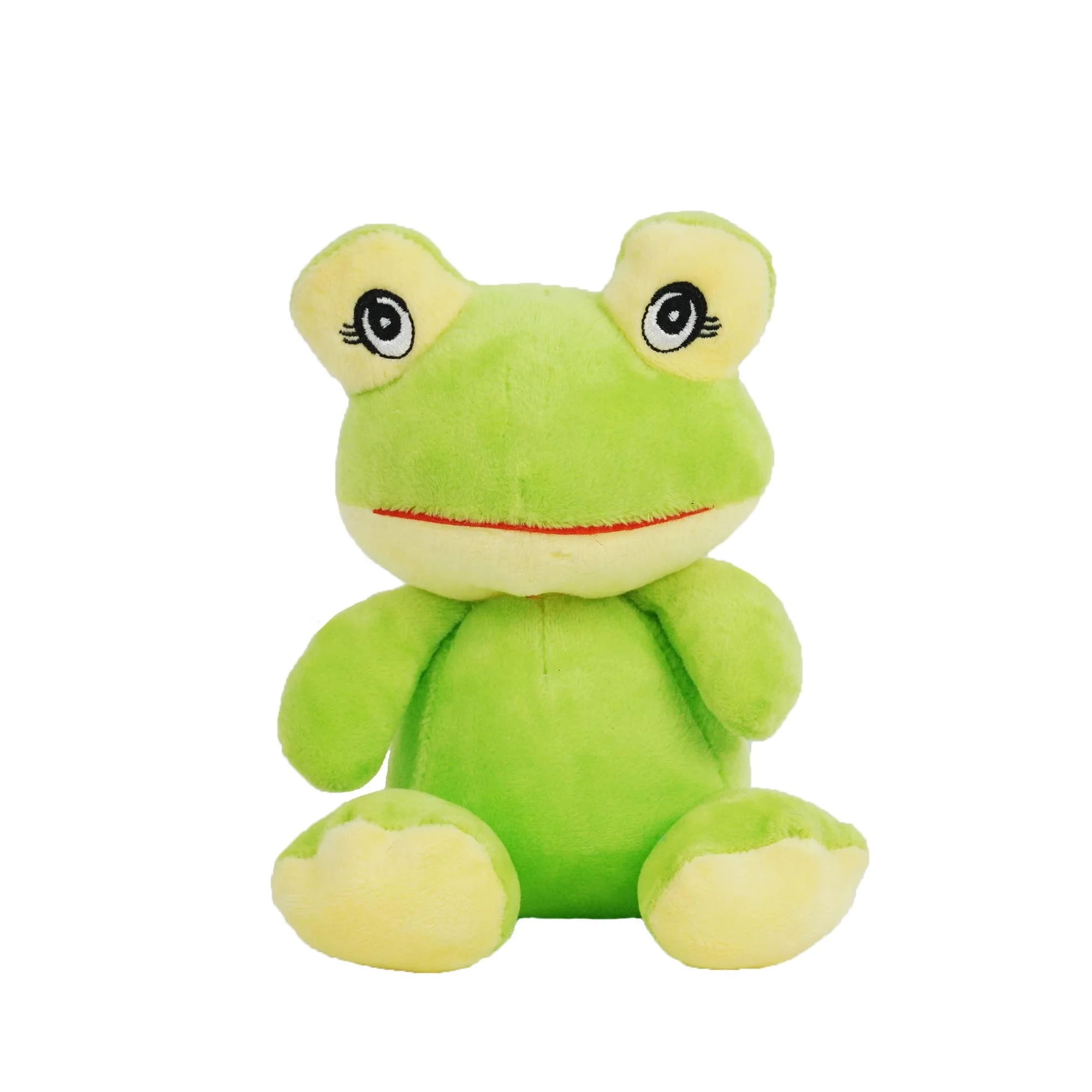 Wholesale Cheap OEM Creative Cute Green Frog Plush Toy For Baby Gift